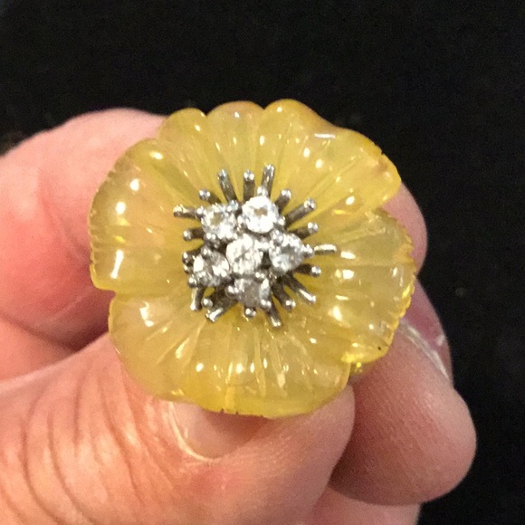 Jewelry - Vintage Bakelite 925 Ring,